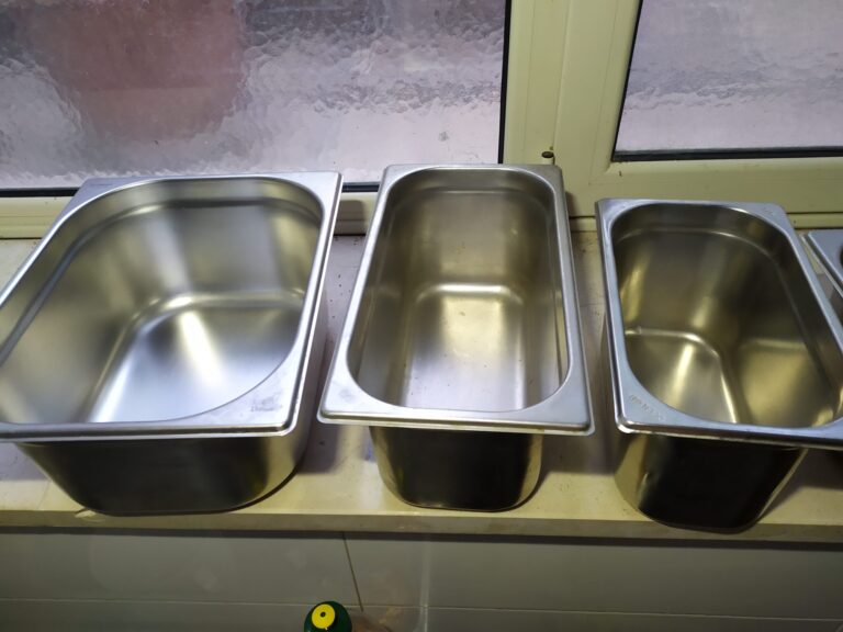 CONTENITORI VASCHETTE ACCIAIO INOX 2